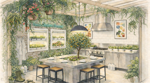 Indoor Plant Garden 'The Science of Sustenance' designed by CANNA UK at RHS Malvern Spring Festival 2026